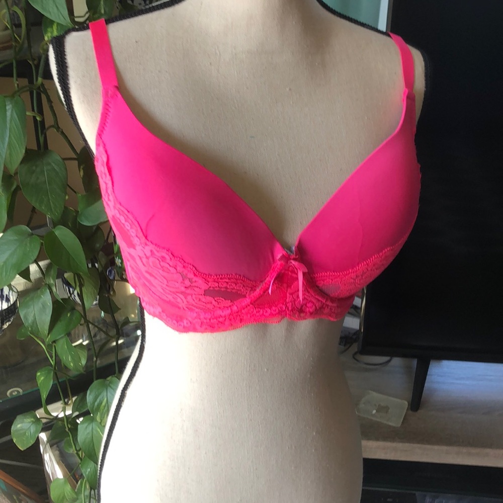 Pink bra